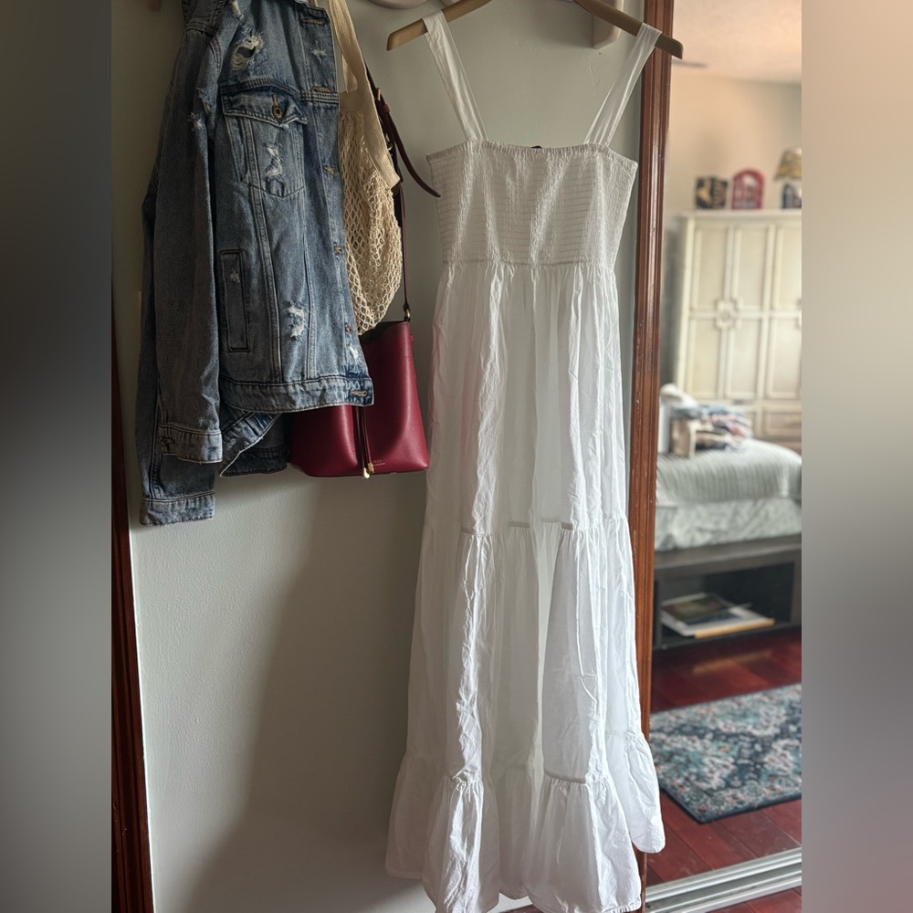 Zara White Maxi Dress